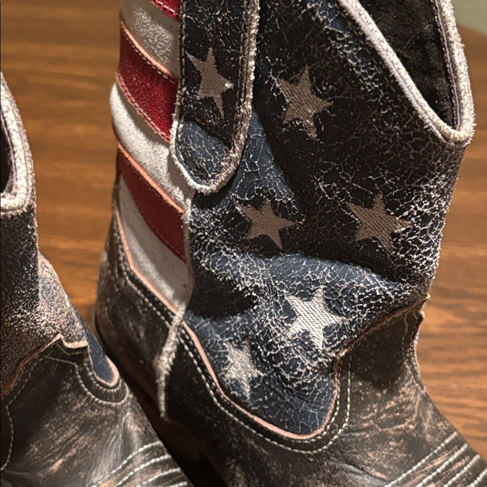 Roper American Beauty Flag Ankle Boots - Picture 11 of 13